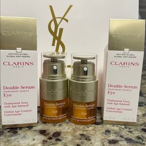 2 X Clarins Double Serum Eye Concentrate AMAZING BRAND NEW, MRSP $190